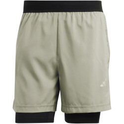 adidas Gym+ 2in1 Trainingsshorts Herren AESW - silpeb L