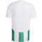 adidas Striped 24 Fu&szlig;balltrikot Herren 001A - white/teagrn XS