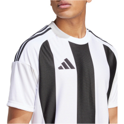 adidas Striped 24 Fu&szlig;balltrikot Herren 001A - white/black S