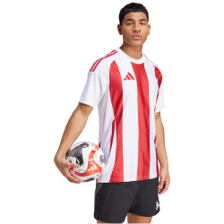 adidas Striped 24 Fu&szlig;balltrikot Herren 001A - white/tepore XS