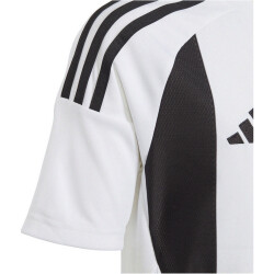 adidas Striped 24 Fußballtrikot Kinder 001A - white/black 116