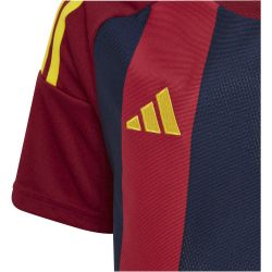 adidas Striped 24 Fußballtrikot Kinder IW2139 - team navy blue 2/team coll burgundy 2/team yellow 128
