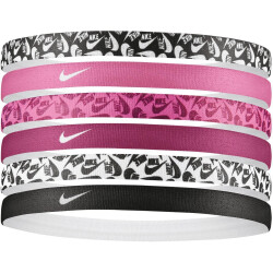 6er Pack NIKE Printed Haarbänder mit Silikonstreifen