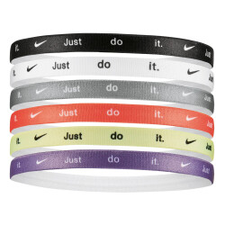 6er Pack NIKE Printed Haarbänder mit Silikonstreifen