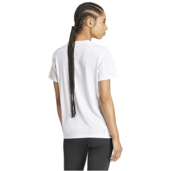 adidas Train Essentials Big Performance Logo Trainingsshirt Damen IT0545 - white/black M
