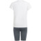 adidas Essentials Set T-Shirt + Shorts Mädchen 001A - white/carbon 116