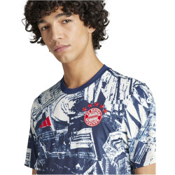 adidas FC Bayern München Aufwärmshirt Herren 08S1 - owhite/nindig XXL