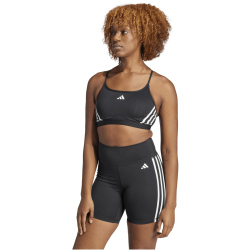 adidas Aeroreact Light Support 3-Streifen Sport-BH Damen 095A - black/white S A-B