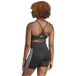 adidas Aeroreact Light Support 3-Streifen Sport-BH Damen 095A - black/white S A-B