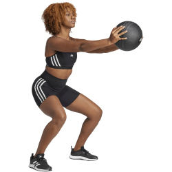 adidas Aeroreact Light Support 3-Streifen Sport-BH Damen 095A - black/white S A-B