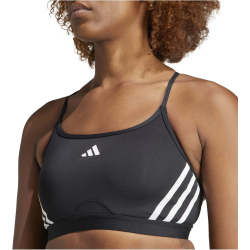 adidas Aeroreact Light Support 3-Streifen Sport-BH Damen 095A - black/white S A-B
