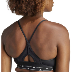 adidas Aeroreact Light Support 3-Streifen Sport-BH Damen 095A - black/white S A-B