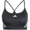 adidas Aeroreact Light Support 3-Streifen Sport-BH Damen 095A - black/white S A-B