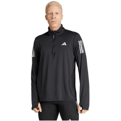 adidas Own The Run 1/2-Zip Lauf-Sweatshirt Herren 095A - black M