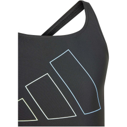 adidas Performance Big Bars Badeanzug M&auml;dchen 095A - black 104