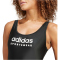 adidas Sportswear U-Back Badeanzug Damen 095A - black/white 32