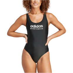 adidas Sportswear U-Back Badeanzug Damen 095A - black/white 36