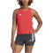 adidas adizero Essentials Lauf-Tanktop Damen IT1822 - team power red 2 L