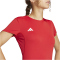adidas adizero Essentials Laufshirt Damen IT1824 - team power red 2 XS