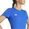 adidas adizero Essentials Laufshirt Damen AD8R - royblu XS
