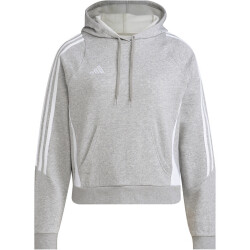 adidas Tiro24 Sweat-Hoodie Damen 83F7 - mgreyh/white S