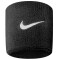 2er Pack NIKE Swoosh Schweißbänder 010 black/white