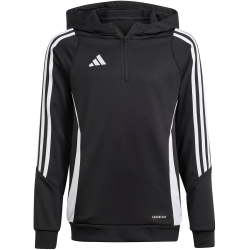 adidas Tiro 24 Trainings-Hoodie Kinder IJ9960 - black/white 128