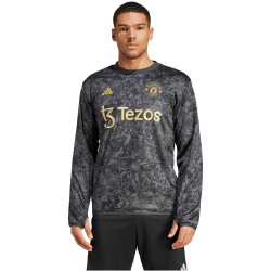 adidas Manchester United Stone Roses Pre-Match Sweatshirt Herren 095A - black S