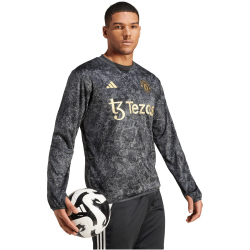 adidas Manchester United Stone Roses Pre-Match Sweatshirt Herren 095A - black S
