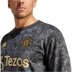 adidas Manchester United Stone Roses Pre-Match Sweatshirt Herren 095A - black S