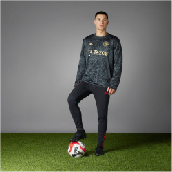 adidas Manchester United Stone Roses Pre-Match Sweatshirt Herren 095A - black S