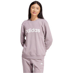 adidas Essentials Linear French Terry Sweatshirt Damen AF4M - prlofi/white S