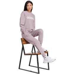 adidas Essentials Linear French Terry Sweatshirt Damen AF4M - prlofi/white S
