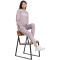 adidas Essentials Linear French Terry Sweatshirt Damen AF4M - prlofi/white S