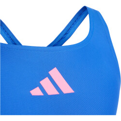 adidas Solid Small Logo Badeanzug Kinder AD8R - royblu/lucpnk 116