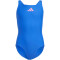 adidas Solid Small Logo Badeanzug Kinder AD8R - royblu/lucpnk 116
