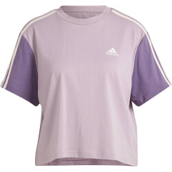 adidas Essentials 3-Streifen Crop-Top Freizeitshirt Damen...