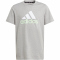 adidas Essentials Two-Color Big Logo Cotton T-Shirt Kinder 83F7 - mgreyh/white/segrsp 128