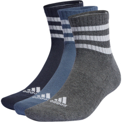 3er Pack adidas 3-Streifen Cushioned Sportswear Mid-Cut...