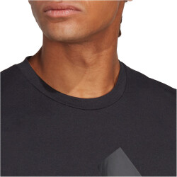 adidas Train Essentials Feelready Logo Training T-Shirt Herren 095A - black/black XXL