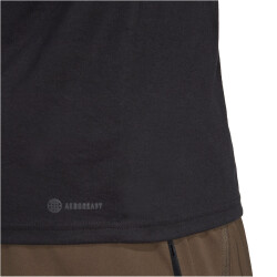 adidas Train Essentials Feelready Logo Training T-Shirt Herren 095A - black/black XXL
