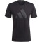 adidas Train Essentials Feelready Logo Training T-Shirt Herren 095A - black/black XXL