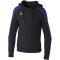 erima EVO STAR Hoodie Erwachsene schwarz/ultra violet S