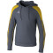 erima EVO STAR Hoodie Erwachsene slate grey/gelb S