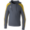 erima EVO STAR Hoodie slate grey/gelb S