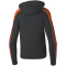 erima EVO STAR Hoodie Kinder schwarz/orange 116
