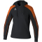 erima EVO STAR Kapuzen-Trainingsjacke Damen schwarz/orange 36