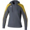 erima EVO STAR Kapuzen-Trainingsjacke Damen slate grey/gelb 34