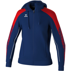 erima EVO STAR Kapuzen-Trainingsjacke Damen new navy/rot 44