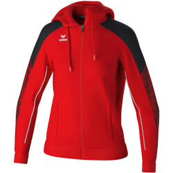 erima EVO STAR Kapuzen-Trainingsjacke Damen rot/schwarz 42